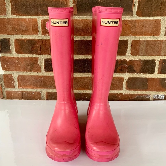 Hunter Other - ⬇️$39 Hunter pink rain boots Girls 5